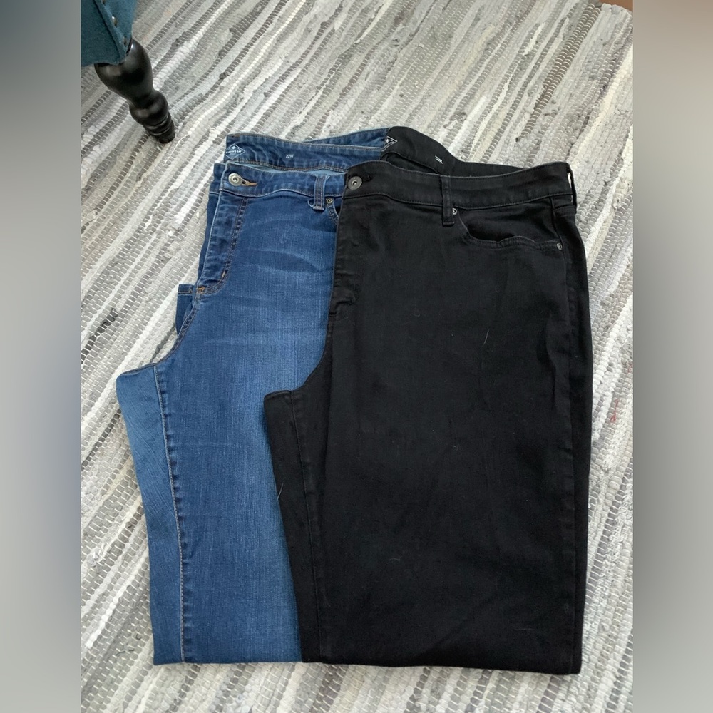 2 for $10 PLUS SIZE 22W straight leg jeans bundle